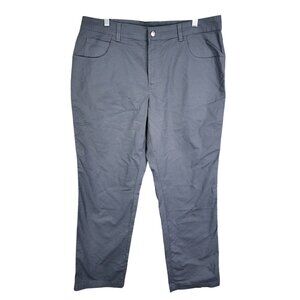 Mens Gray Columbia Regular Fit Pants Outdoor Straight Leg Cotton Stretch 38x30